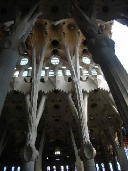 La Sagrada Familia interior (still under construction)